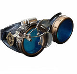 Handmade Victorian Steampunk Goggles with Loupe