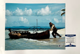 Johnny Depp Autographed Pirates Of The Carribean 11x14 Photo Beckett COA