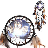 Indian Wolf Feather Dream Catcher Dorm Home Decor