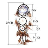 Indian Wolf Feather Dream Catcher Dorm Home Decor