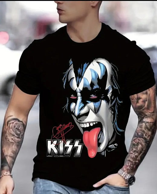 KISS Gene Simmons Double-Sided Graphic T-Shirt (XL)