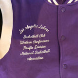 Mens Los Angeles Lakers Ultra Game NBA Fleece Varsity Jacket MD