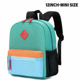 Kids Mini Backpack Color Block School Bag