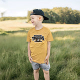 University of Missouri Tigers Youth T-shirt, Yellow (LG)
