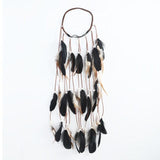 Cascading Feather Elastic Headband
