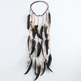 Cascading Feather Elastic Headband