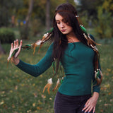 Cascading Feather Elastic Headband