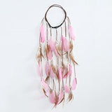 Cascading Feather Elastic Headband