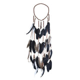 Cascading Feather Elastic Headband