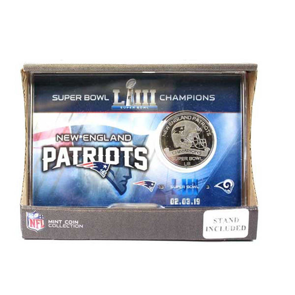 New England Patriots Superbowl Commemorative Coin Card