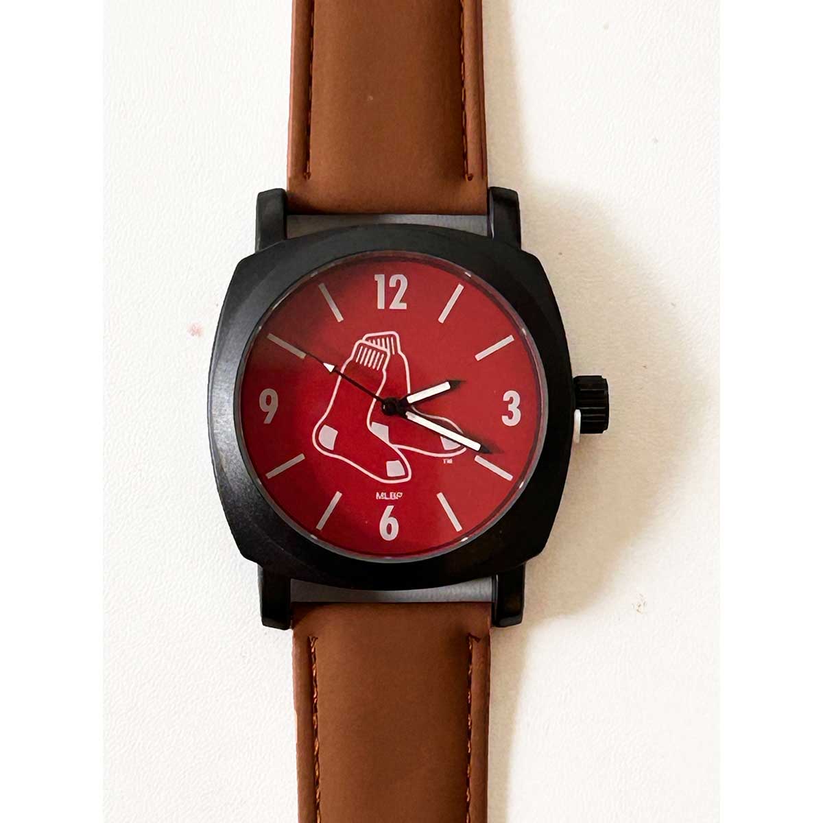Denver Broncos Sparo Classic Men\'s Sports Watch with Black Leather Band Mens New York Giants Wrecker Wrist Watch NFL – Rock N Sport  main image 2