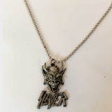 Slayer Devil Metal Pendant Necklace 1989 Reproduction