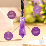 Amethyst Pendant Necklace - Talisman of Daily Stress Relief