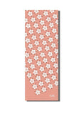 Kumiko Peach Flowered Yoga Mat – Non-Slip, Eco-Friendly, Latex-Free (Tan)