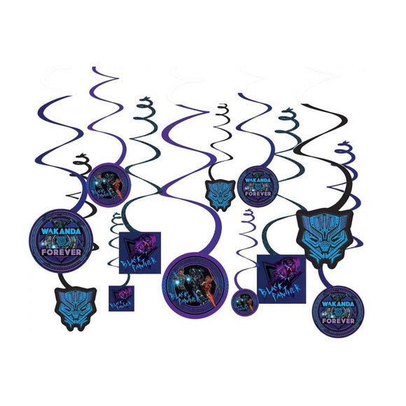 Black Panther Wakanda Forever Spiral Hanging Decorations