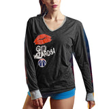 Womens Go Wizards V-Neck Long Sleeve T-Shirt