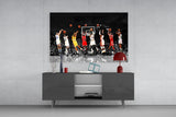 NBA Basketball All Stars Glass Wall Art
