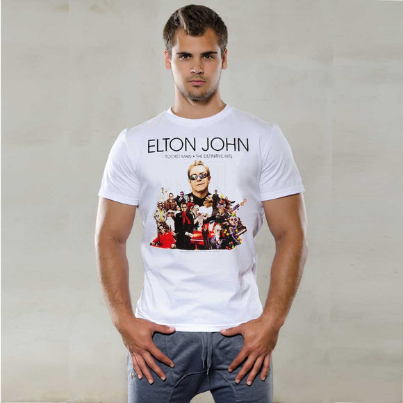 Elton John Rocket Man 2008 Blue Tour T-Shirt