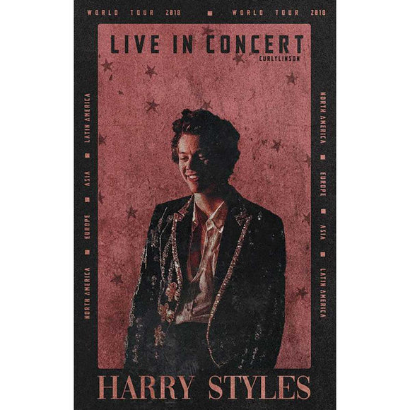 Harry Styles Poster World Concert Tour, 2018, 11x17