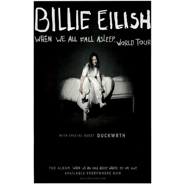 Billie Eilish When We All Fall Asleep Where Do We Go Promo Poster 2019 –  Rock N Sport Store