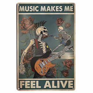 Music Makes Me Feel Alive Sign