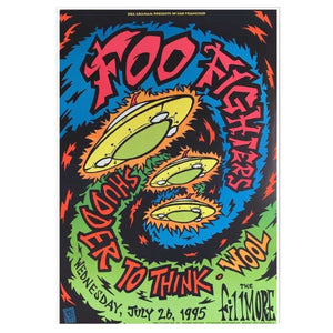 Foo Fighters Fillmore 1995 Poster