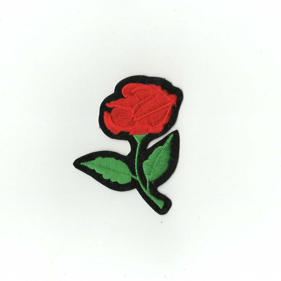 Simple Rose Embroidered patch