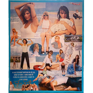Taylor Swift Collage "On The Beach" on Stretched Canvas