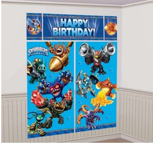 Skylanders Wall Decorating Kit & Birthday Party Game