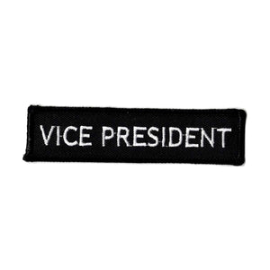 Vice Presidents embroidered iron on patch