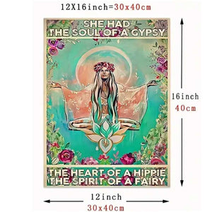 Soul of A Gypsy, Heart of a Hippie Sprit of a Fairy Canvas Art Print