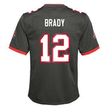 Tom Brady Tampa Bay Buccaneers Jersey, Youth Gray Large