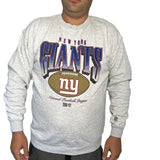 Mens NFL New York Giants Gray Oversized Sweatshirt