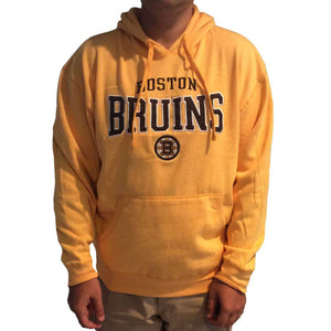 Men's Boston Bruins Gold Embroidered Hoodie