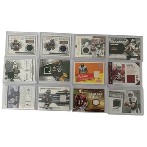Lot of 12 Cards NFL Jersey Football Cards 2003-2013 Rookie Serial Number in Case