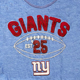 Womens New York Giants Long Sleeve T-Shirt, Blue