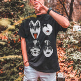 Kiss Mark Of The Demon Jumbo Faces T-Shirt - Small