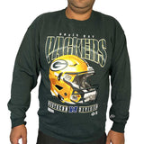 Mens Green Bay Packers Helmet Logo Sweatshirt