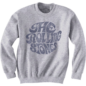 The Rolling Stones Unisex Sweatshirt: Vintage 70s Logo