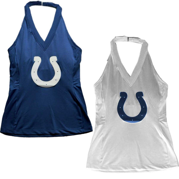 Womens Indianapolis Colts Halter Top, Blue or White