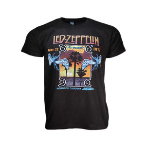 Led Zeppelin Inglewood Palm Tree Concert T-Shirt 1977