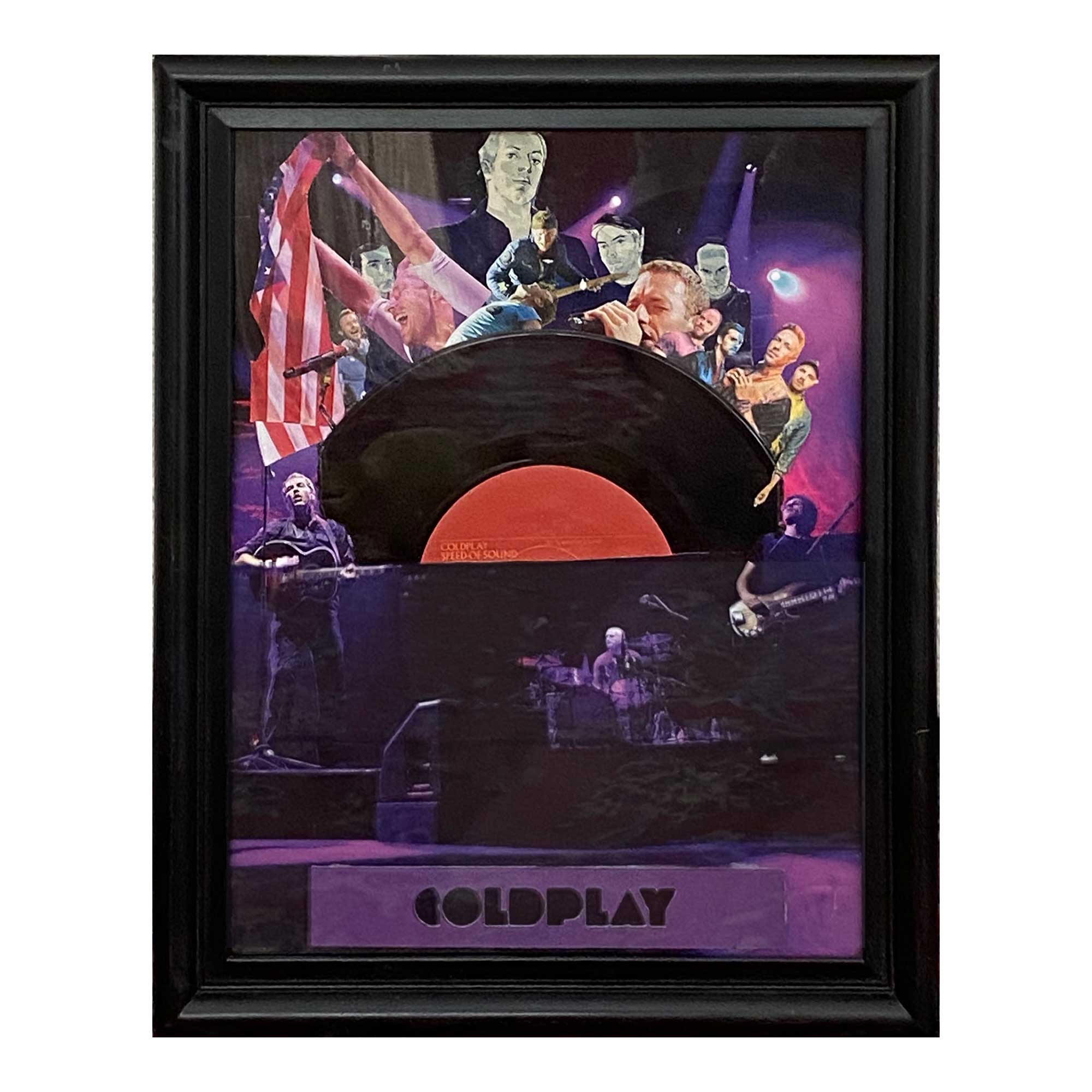Coldplay Speed of Sound Framed Vinyl Record & Collage – Rock N Sport Store