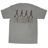 The Beatles Men's Brick Wall-Abbey Road T-Shirt - Small