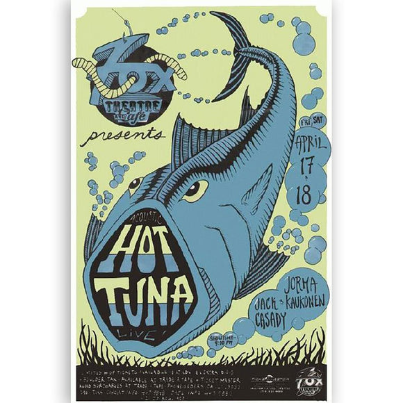 Hot Tuna Concert Poster, Boulder Co 1992
