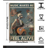 Music Makes Me Feel Alive Sign