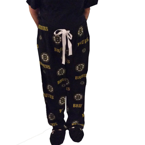 Boston Bruins Womens Fleece Pajama Pants