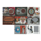 Lot of 8 MLB Game-Worn Jersey Baseball Cards
