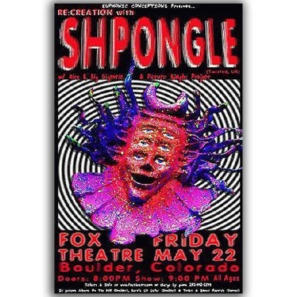 Shpongle Psybient Concert Poster, 2009