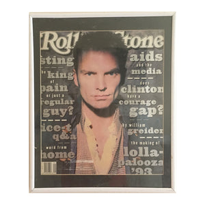 Framed Rolling Stone Magazine May 27, 1993  Sting Cover