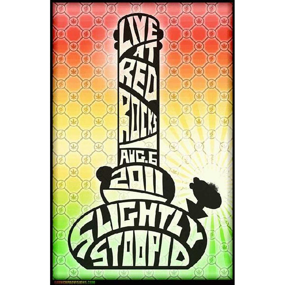 Slightly Stoopid Concert Poster, Red Rocks, CO 2011
